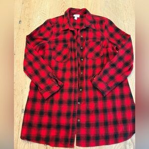 Isabel maternity plaid shirt M